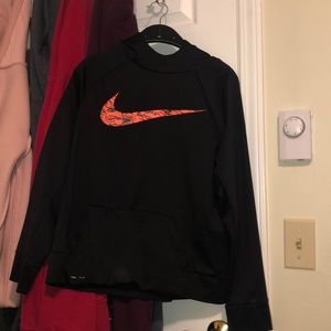 Black and orange Nike hoodie